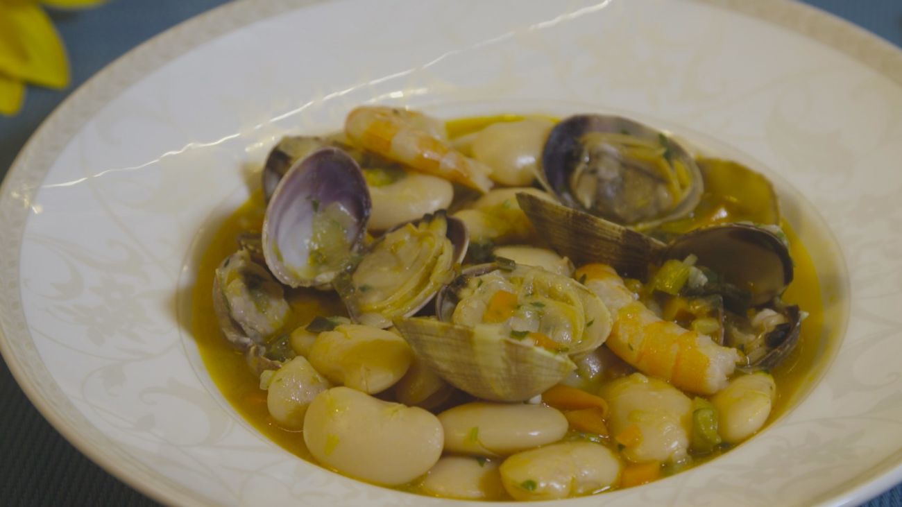 Hasta la cocina: Fabes con almejas y langostinos