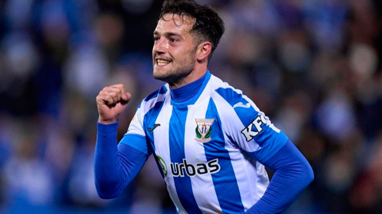 El delantero del CD Leganés, José Manuel Arnaiz