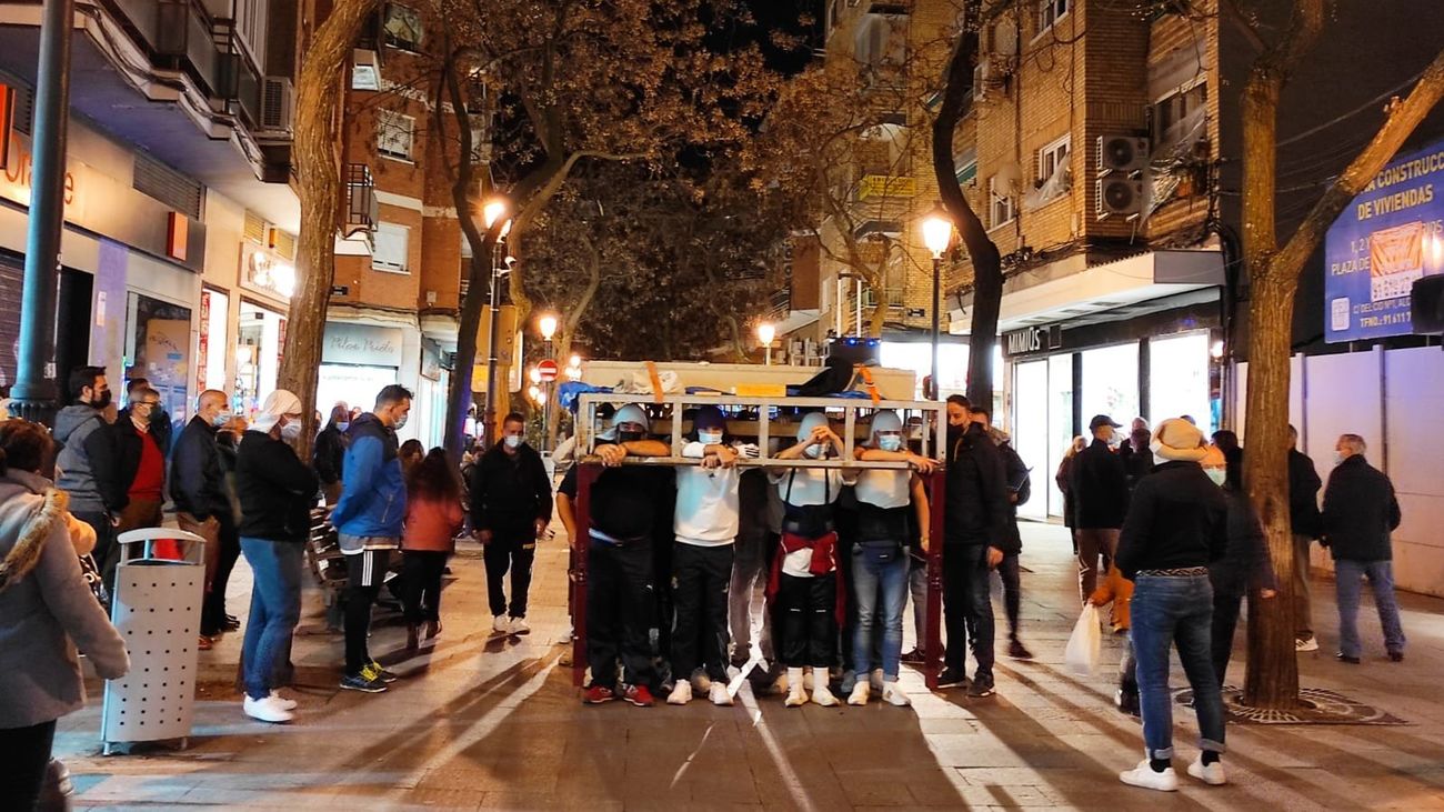Nazarenos de Alcorcón trasladan su pregón de Semana Santa a la Puerta del Sol
