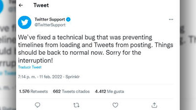 Twitter sufre una caída momentánea de su plataforma