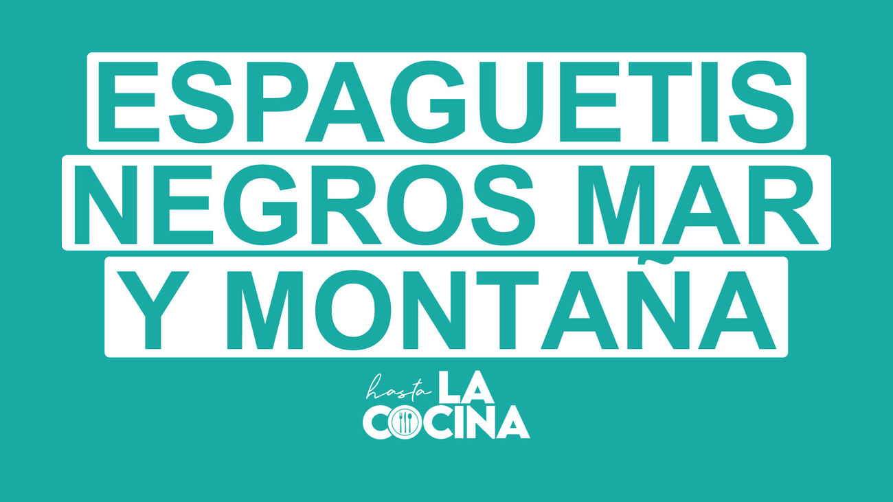 Receta de espaguetis negros mar y montaña