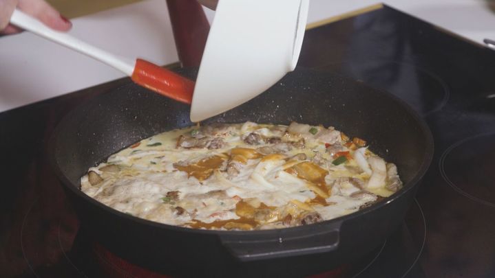 Receta de espaguetis negros mar y montaña