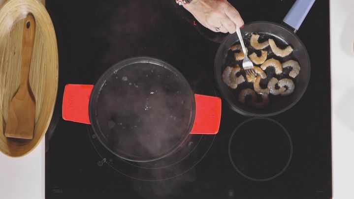 Receta de espaguetis negros mar y montaña