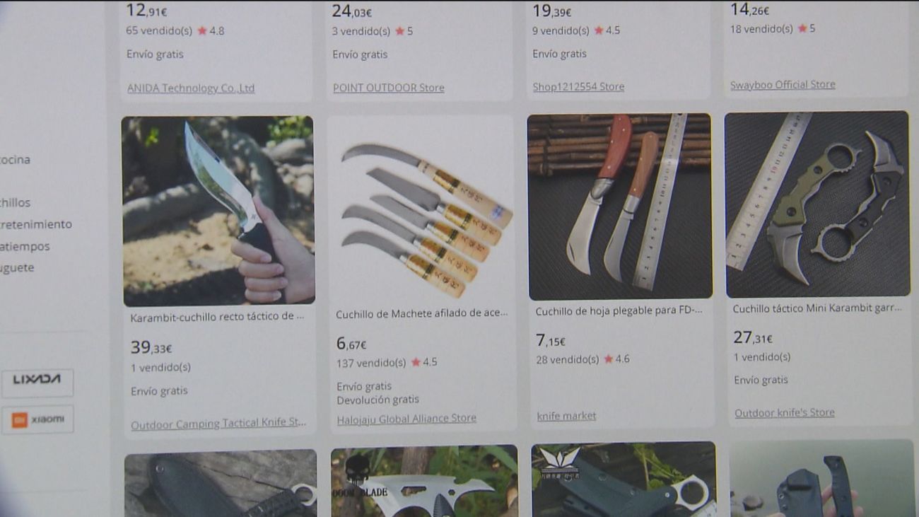 La facilidad con la que los jóvenes se hacen con machetes y armas blancas por Internet