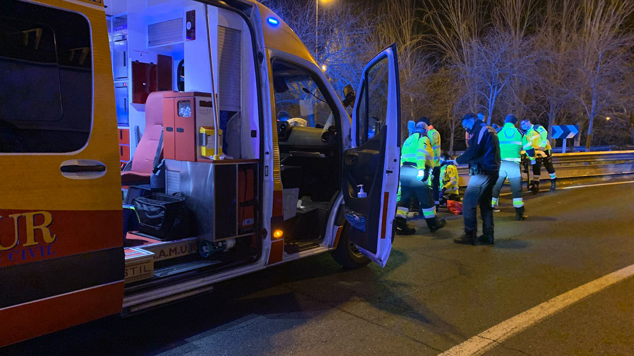 Zona de la M-30 donde ha ocurrido el accidente