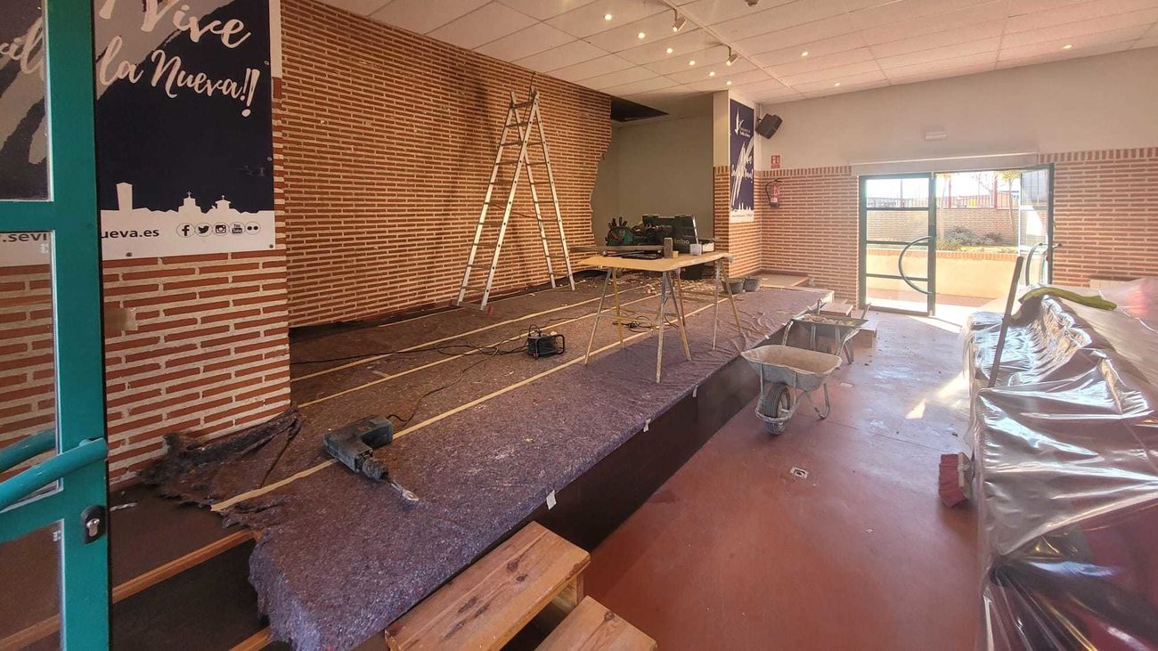 Trabajos de mejora del Centro de Interpretación de Sevilla la Nueva