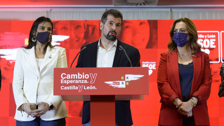 El candidato del PSOE de CyL, Luis Tudanca tras conocer los resultados del 13F / EUROPA PRESS