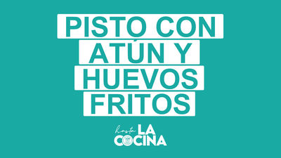 Receta de pisto con atún y huevos fritos