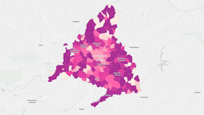 Solo Arganda, Rivas y Las Rozas superan los 1.000 casos de incidencia acumulada por Covid