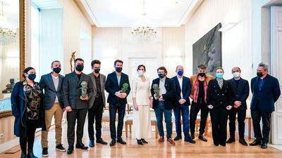 Ayuso recibe a los ganadores de los Goya y al nominado al Oscar que han contado con apoyo de la Comunidad