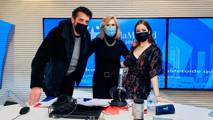 Ignasi Vidal y Cristina Picos visitan el estudio de 'Madrid Directo' de Onda Madrid / Telemadrid