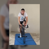 Un vecino de Cerceda pedalea durante 12 horas para recaudar fondos contra el cáncer infantil