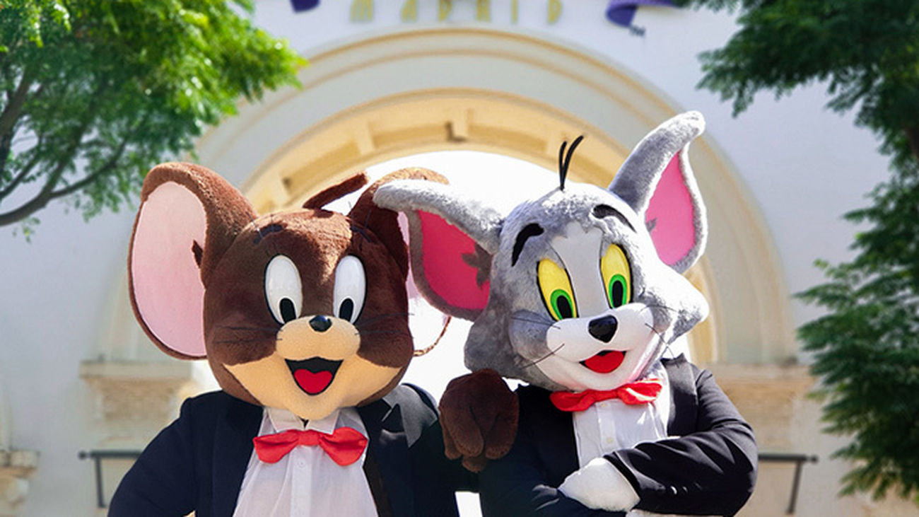 Tom y Jerry en el Parque Warner de Madrid