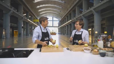 Receta de tortilla de patatas y croquetas al estilo Almeida