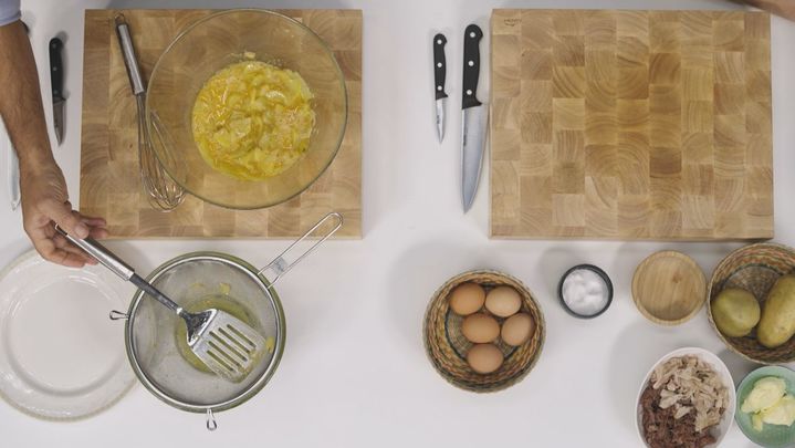 Receta de tortilla de patatas y croquetas al estilo Almeida