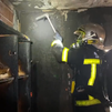 Herido en Getafe un anciano en el incendio de su casa, que estaba llena de enseres