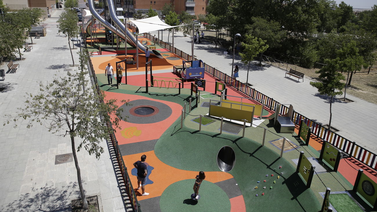 Uno de los parques inclusivos creados en San Sebastián de los Reyes