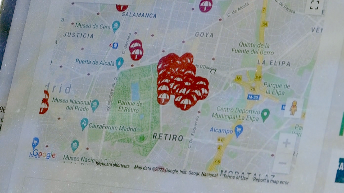 Los vecinos de Madrid crean un mapa para localizar las infracciones de las terrazas