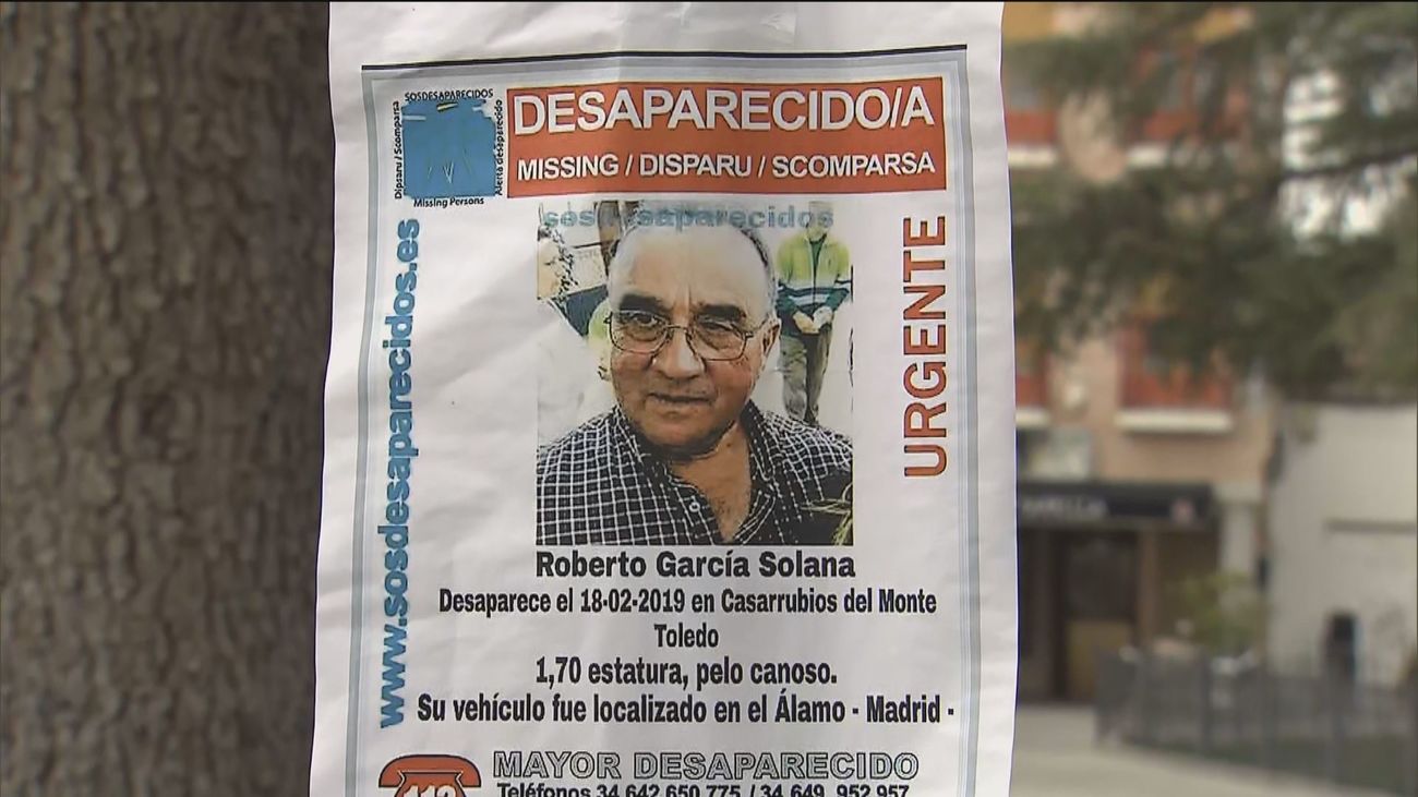 Se reactiva la búsqueda de Roberto García, el vecino de Casarrubios desaparecido hace 3 años
