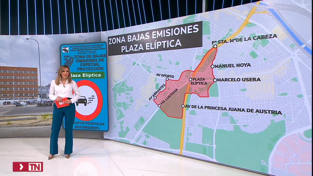 Madrid multará a partir de este martes el acceso indebido a la zona de bajas emisiones de Plaza Elíptica