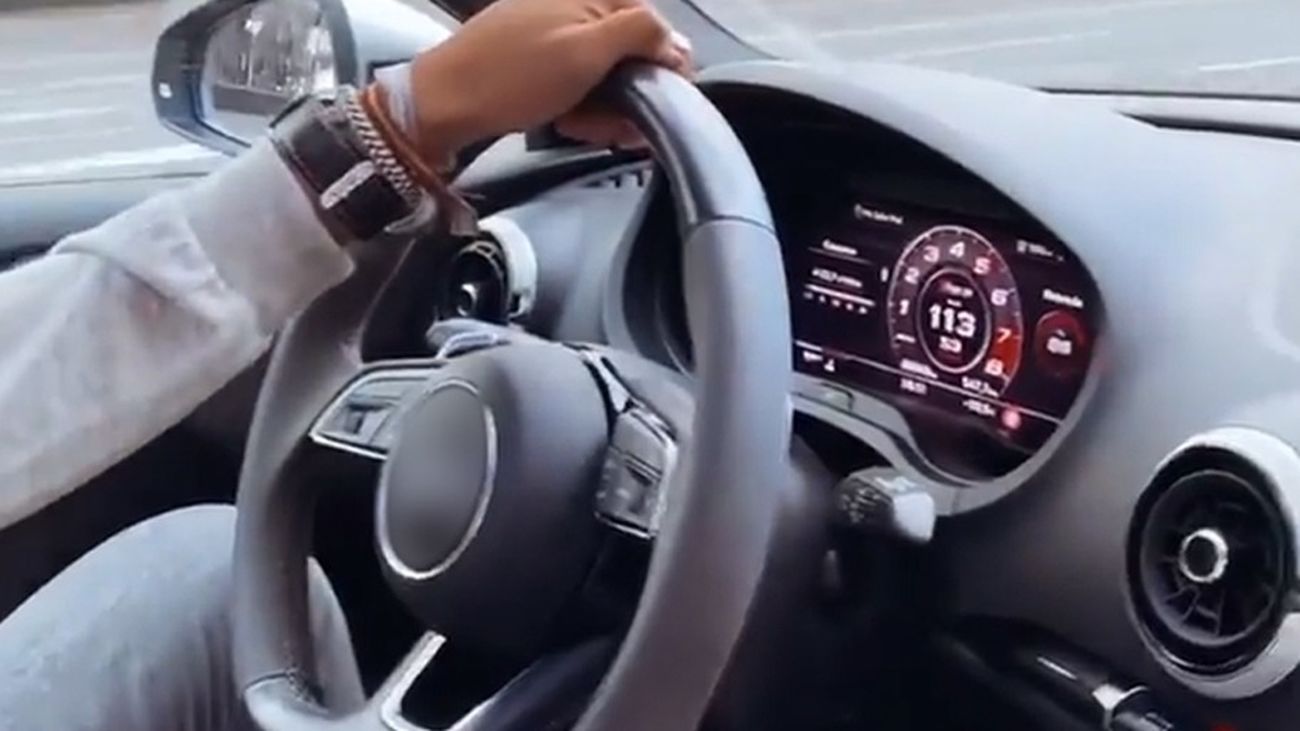 Imagen del conductor detenido por circular a 113 km/h por la Castellana