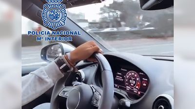 Detenido un joven por circular a 113 km/h por la Castellana