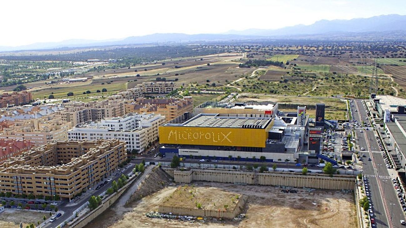 Vista aérea del entorno del Cerro del Baile en San Sebastián de los Reyes