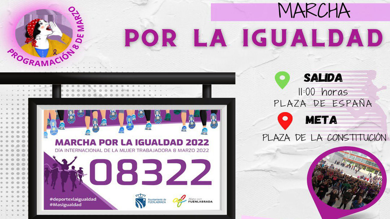 La 'Marcha por la igualdad' de Fuenlabrada espera congregar a 10.000 mujeres el 8-M