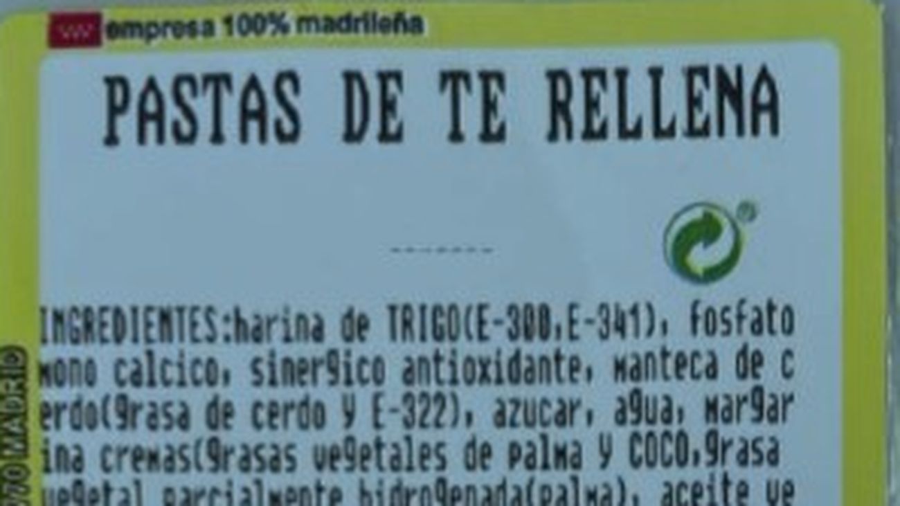 Etiqueta del producto retirado