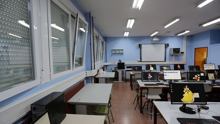 Aula en un centro educativo público de Leganés / AYTO LEGANÉS