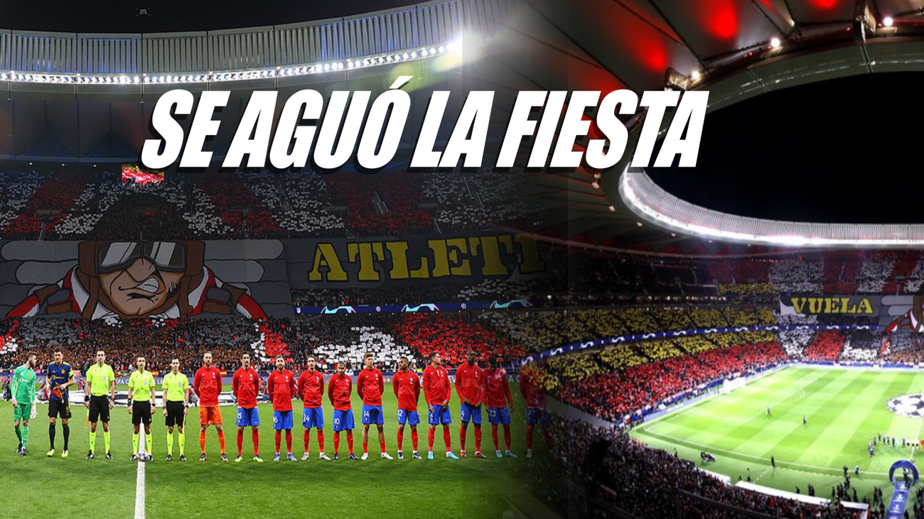 La afición del Atlético confía en pasar a cuartos de la Champions