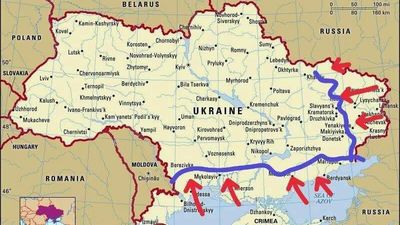 El mapa del ataque de Rusia a Ucrania