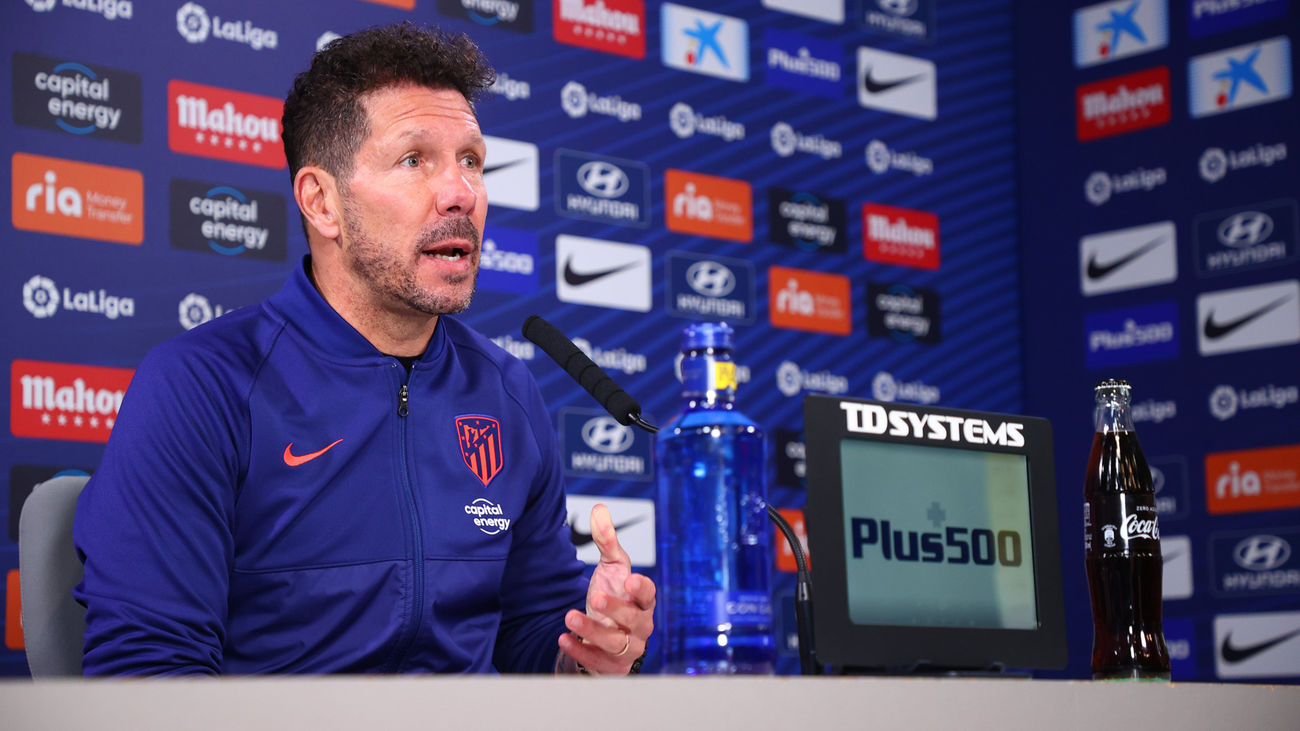 Simeone: "Hace falta seguridad, contundencia y transmitir tranquilidad"