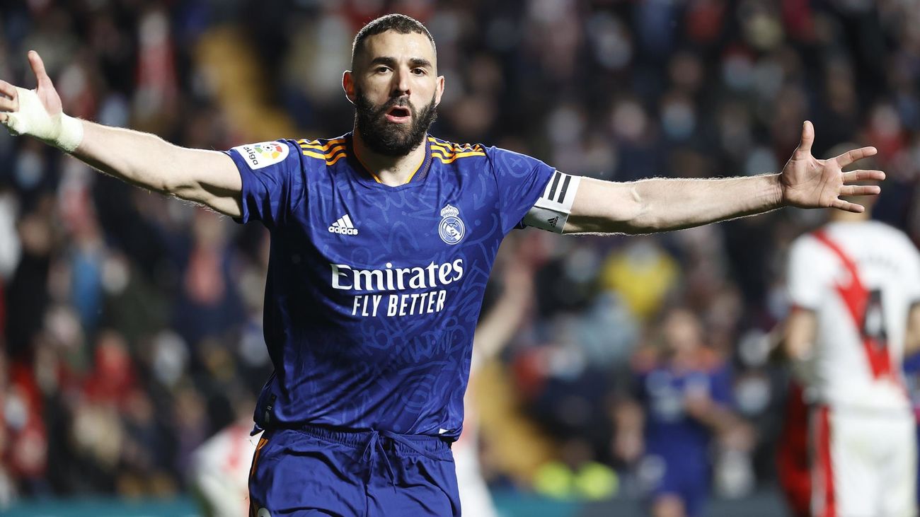 0-1. El Real Madrid gana al Rayo con un gol de Benzema