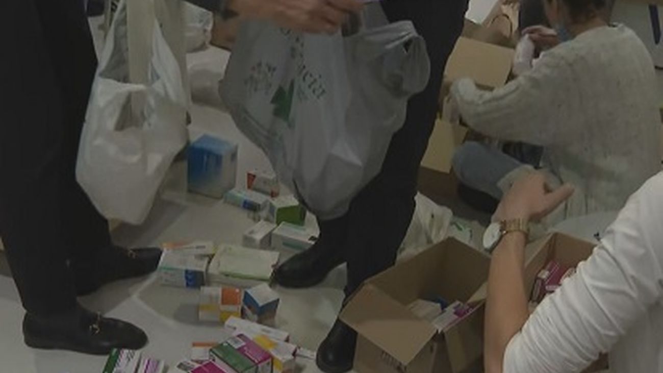 Los madrileños responden a la llamada a la solidaridad con Ucrania