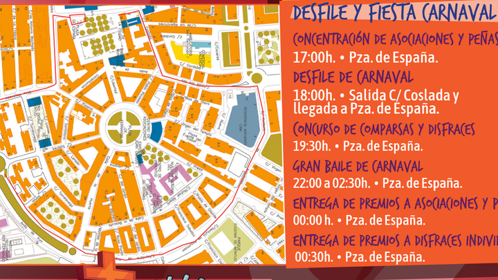 Programa del Fiestas de Carnaval en San Fernando de Henares / Ayuntamiento de San Fernando de Henares