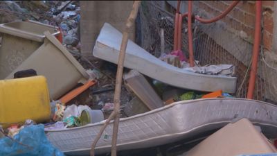 Vuelven los 'okupas' al edificio de la calle Jaén, en Tetuán, que incendiaron hace unos días