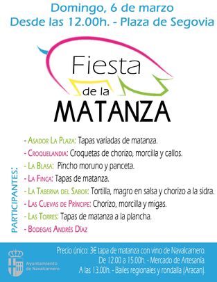 Cartel de la Fiesta de la Matanza / AYUNTAMIENTO DE NAVALCARNERO