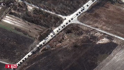 El gran convoy ruso de unos 60 kilómetros que se dirige a Kiev