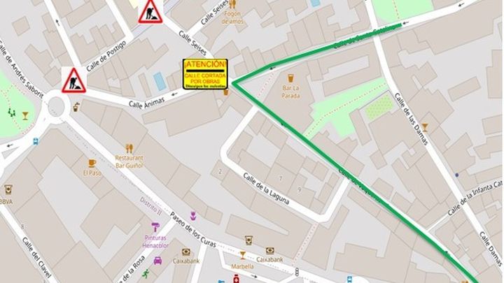 Esquema de cortes y desvíos en el centro de Alcalá de Henares / POLICÍA LOCAL DE ALCALÁ DE HENARES