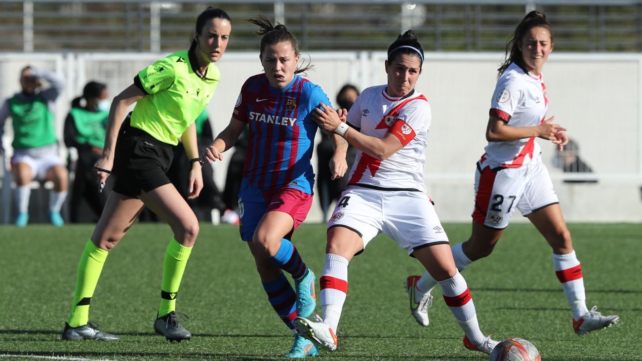 1-3. El Rayo Vallecano se despide de la Copa de la Reina ante el Barcelona
