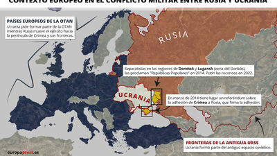 La ofensiva de Rusia en Ucrania en mapas