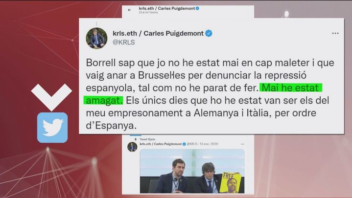 Tweet de Carles Puigdemont / REDACCIÓN