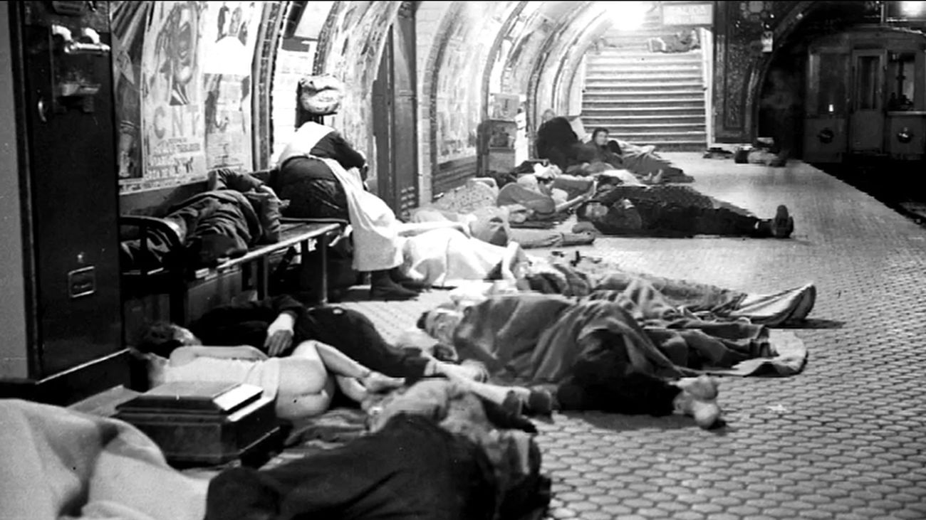 Cuando el Metro de Madrid se convirtió  en un refugio antiaéreo durante la Guerra Civil