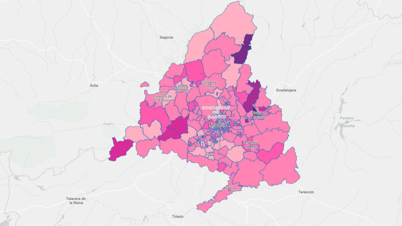 Covid 19: Cómo van las localidades y distritos de Madrid