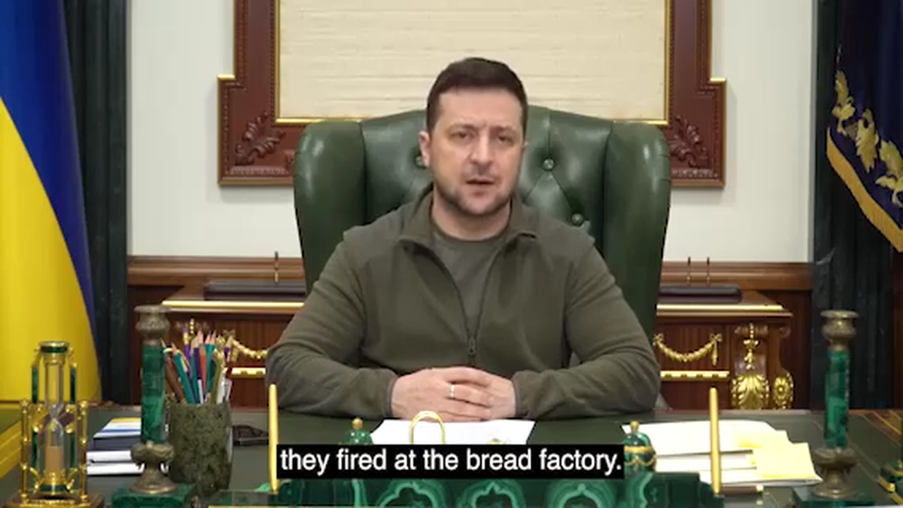 Zelenski: "No tenemos miedo ni a los tanques ni a las ametralladoras"