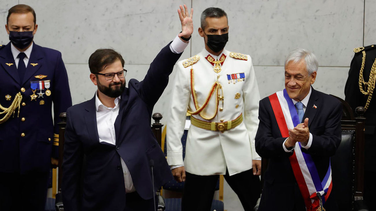 Boric promete dar lo mejor de sí mismo en primeras palabras como presidente de Chile