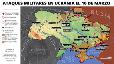 Guerra en Ucrania: Rusia continúa e intensifica los bombardeos en las principales ciudades ucranianas