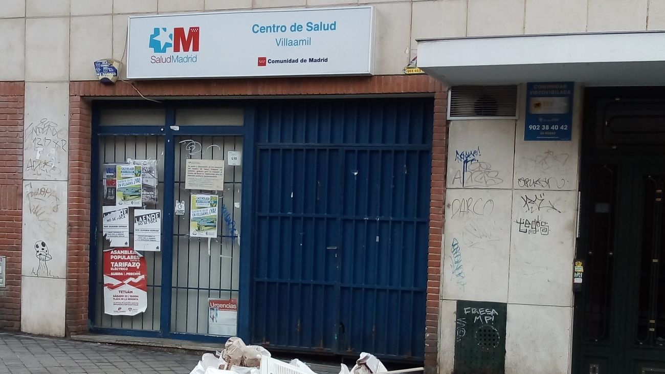 Vecinos de Tetuán denuncian una nueva inundación en el centro de salud de Villaamil