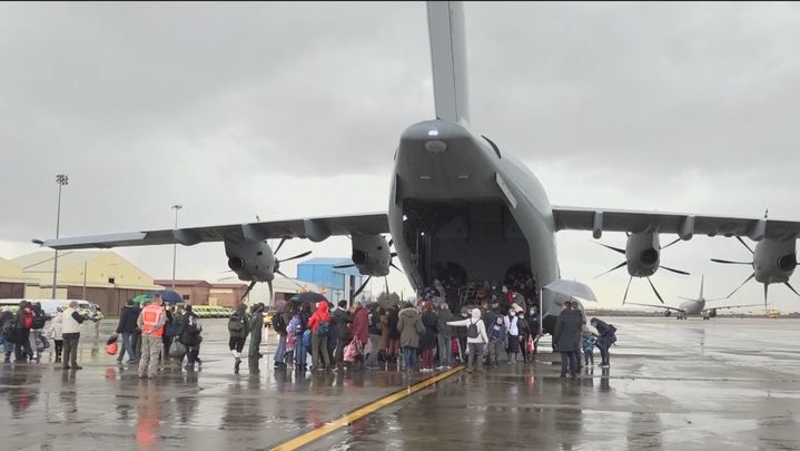 Los ucranianos a su llegada a Torrejón de Ardoz / REDACCIÓN